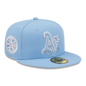 59fifty New Era Oakland Athletics Pastel Fitted Gorras Azules | PUSIT-3720