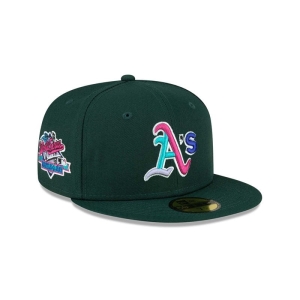 59fifty New Era Oakland Athletics Polarlights Fitted Gorras Verdes | NYALM-6102