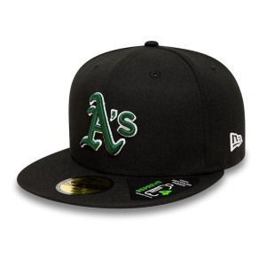 59fifty New Era Oakland Athletics Repreve Gorras Negros | RYAQW-1093