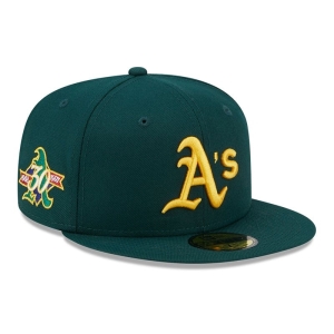 59fifty New Era Oakland Athletics State Tartan Fitted Gorras Verdes | WSRAO-0674
