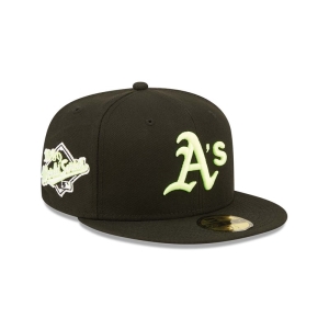 59fifty New Era Oakland Athletics Summer Pop Fitted Gorras Negros | QIUKN-1730