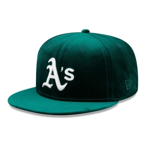 59fifty New Era Oakland Athletics Velvet Fitted Gorras Verdes | CDLKX-0175