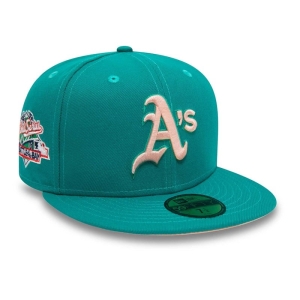 59fifty New Era Oakland Athletics World Series Fitted Gorras Verdes | HSCAX-0641