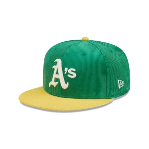 59fifty New Era Oakland Atléticos Cooperstown Fitted Gorras Verdes | CNERY-7361