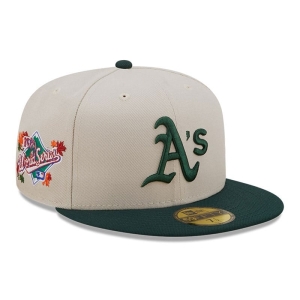 59fifty New Era Oakland Atléticos Fall Classic Fitted Gorras Blancos | XLJEF-2301