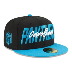 59fifty New Era Panthers NFL Draft Fitted Gorras Negros | BZXJS-8073