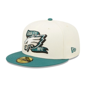 59fifty New Era Philadelphia Eagles NFL Sideline 2022 Fitted Gorras Blancos | JVDKT-8146
