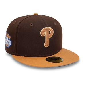 59fifty New Era Philadelphia Phillies 2008 World Series Fitted Gorras Marrom | NBKRY-6918