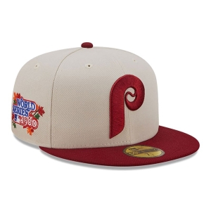 59fifty New Era Philadelphia Phillies Fall Classic Fitted Gorras Blancos | QFDKT-1895