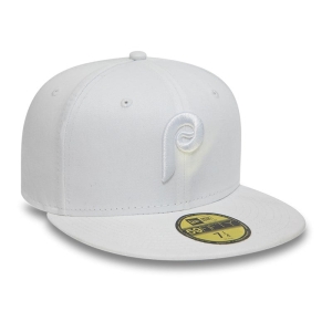 59fifty New Era Philadelphia Phillies Fitted Gorras Blancos | DFKLO-1435