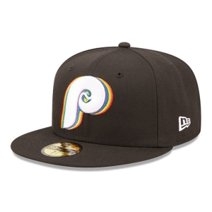 59fifty New Era Philadelphia Phillies MLB Prismatic Fitted Gorras Negros | JDGPO-4289