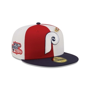 59fifty New Era Philadelphia Phillies Pinwheel Americana Fitted Gorras Rojos | GBDZR-8973