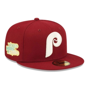59fifty New Era Philadelphia Phillies Pop Fitted Gorras Rojos | THKRA-3421