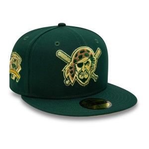 59fifty New Era Pittsburgh Pirates Forest Fitted Gorras Verdes | CHNJT-2784