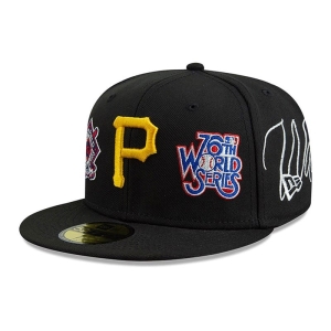 59fifty New Era Pittsburgh Pirates Historic Champs Fitted Gorras Negros | ZTRKJ-5384
