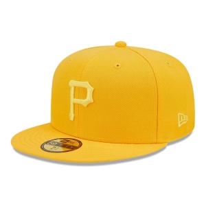 59fifty New Era Pittsburgh Pirates Monocamo Fitted Gorras Naranjas | SHQJB-4256