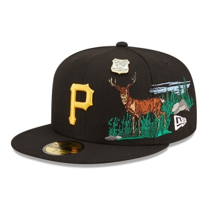 59fifty New Era Pittsburgh Pirates State Park Fitted Gorras Negros | ZXYQK-3748