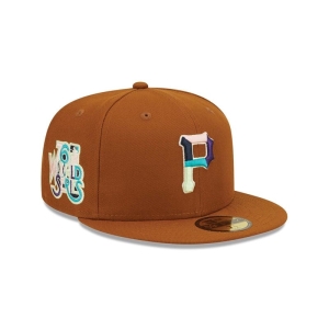 59fifty New Era Pittsburgh Pirates Vintage Floral Gorras Marrom | NVTWA-7682
