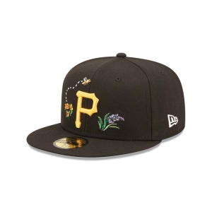 59fifty New Era Pittsburgh Pirates Watercolour Floral Gorras Negros | YSUGL-2147