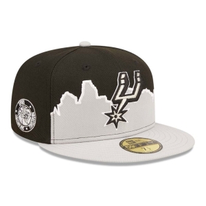 59fifty New Era San Antonio Spurs NBA 2022 Fitted Gorras Negros | HAJNG-2745