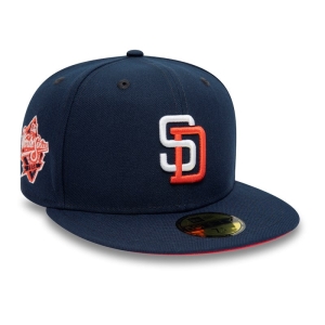 59fifty New Era San Diego Padres 1998 World Series Fitted Gorras Azules | QODWX-1387