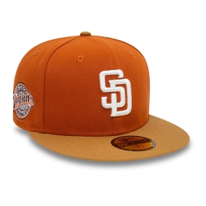 59fifty New Era San Diego Padres Fall Colours Contrast Visor Fitted Gorras Naranjas | TAEIW-7168