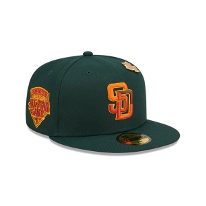 59fifty New Era San Diego Padres Leafy Fitted Gorras Verdes | GYJHM-3024