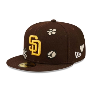 59fifty New Era San Diego Padres MLB Sunlight Pop Gorras Marrom | GEOYI-8162