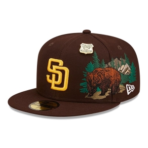 59fifty New Era San Diego Padres State Park Fitted Gorras Marrom | JAEOP-3986