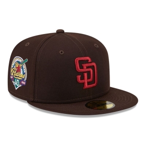 59fifty New Era San Diego Padres State Tartan Fitted Gorras Marrom | RHUIC-8013