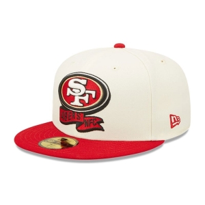 59fifty New Era San Francisco 49ers NFL Sideline 2022 Fitted Gorras Blancos | EJBNS-3740