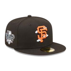 59fifty New Era San Francisco Giants Comic Cloud Fitted Gorras Negros | RUMED-6872