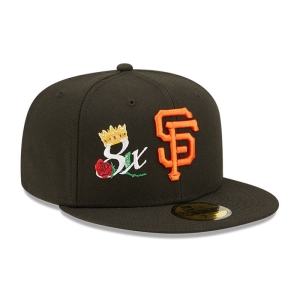 59fifty New Era San Francisco Giants Crown Champs Fitted Gorras Negros | HCMRB-3748