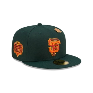 59fifty New Era San Francisco Giants Leafy Fitted Gorras Verdes | RWPCG-2374