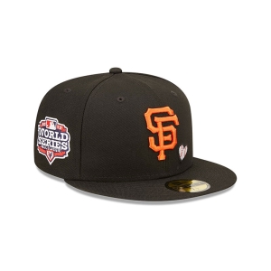 59fifty New Era San Francisco Giants MLB Team Heart Fitted Gorras Negros | IQHXM-4670