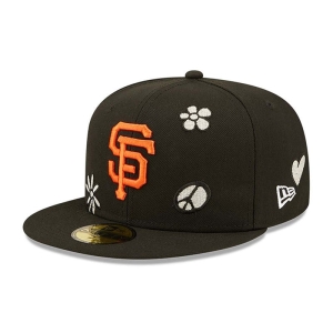 59fifty New Era San Francisco Giants MLB Sunlight Pop Gorras Negros | OMJDG-9782