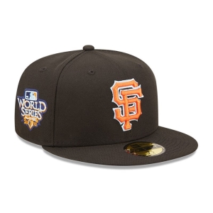 59fifty New Era San Francisco Giants MLB Cloud Fitted Gorras Negros | WANJV-9142