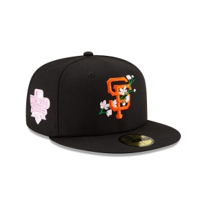 59fifty New Era San Francisco Giants Side Patch Bloom Fitted Gorras Negros | LFAWX-7281