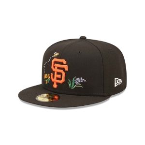 59fifty New Era San Francisco Giants Watercolour Floral Gorras Negros | IPWTU-8234