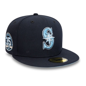 59fifty New Era Seattle Mariners 35 Years Fitted Gorras Azules | HORSK-6298