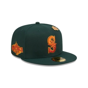 59fifty New Era Seattle Mariners Leafy Fitted Gorras Verdes | AIGBT-2453