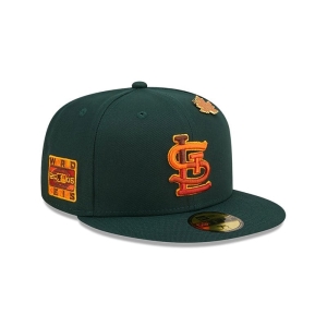 59fifty New Era St. Louis Cardinals Leafy Fitted Gorras Verdes | RKOPC-7921