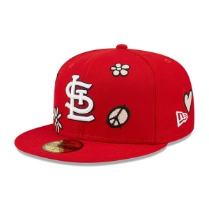 59fifty New Era St. Louis Cardinals MLB Sunlight Pop Gorras Rojos | PMNIX-3615