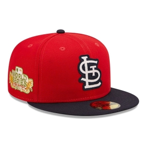 59fifty New Era St Louis Cardinals Ne Letterman Fitted Gorras Rojos | OAMLI-9013