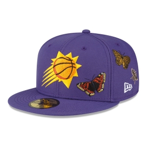59fifty New Era Suns Felt X NBA Fitted Gorras Morados | OKCYW-9164
