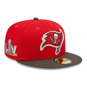 59fifty New Era Tampa Bay Buccaneers Ne Letterman Fitted Gorras Rojos | CPVZD-6841