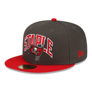 59fifty New Era Tampa Bay Buccaneers X Staple Fitted Gorras Grises | OCAHX-2567
