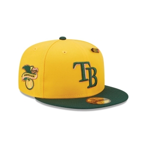 59fifty New Era Tampa Bay Rays Back To School Fitted Gorras Amarillos | RAWQL-1295