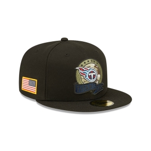 59fifty New Era Tennessee Titans NFL Salute To Service Fitted Gorras Negros | ETVSN-5872