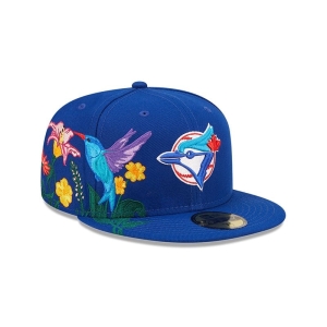 59fifty New Era Toronto Jays MLB Blooming Fitted Gorras Azules | AONEC-1975